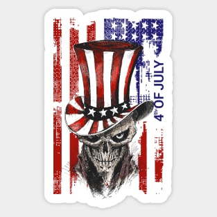 4 of july, independence day Sticker